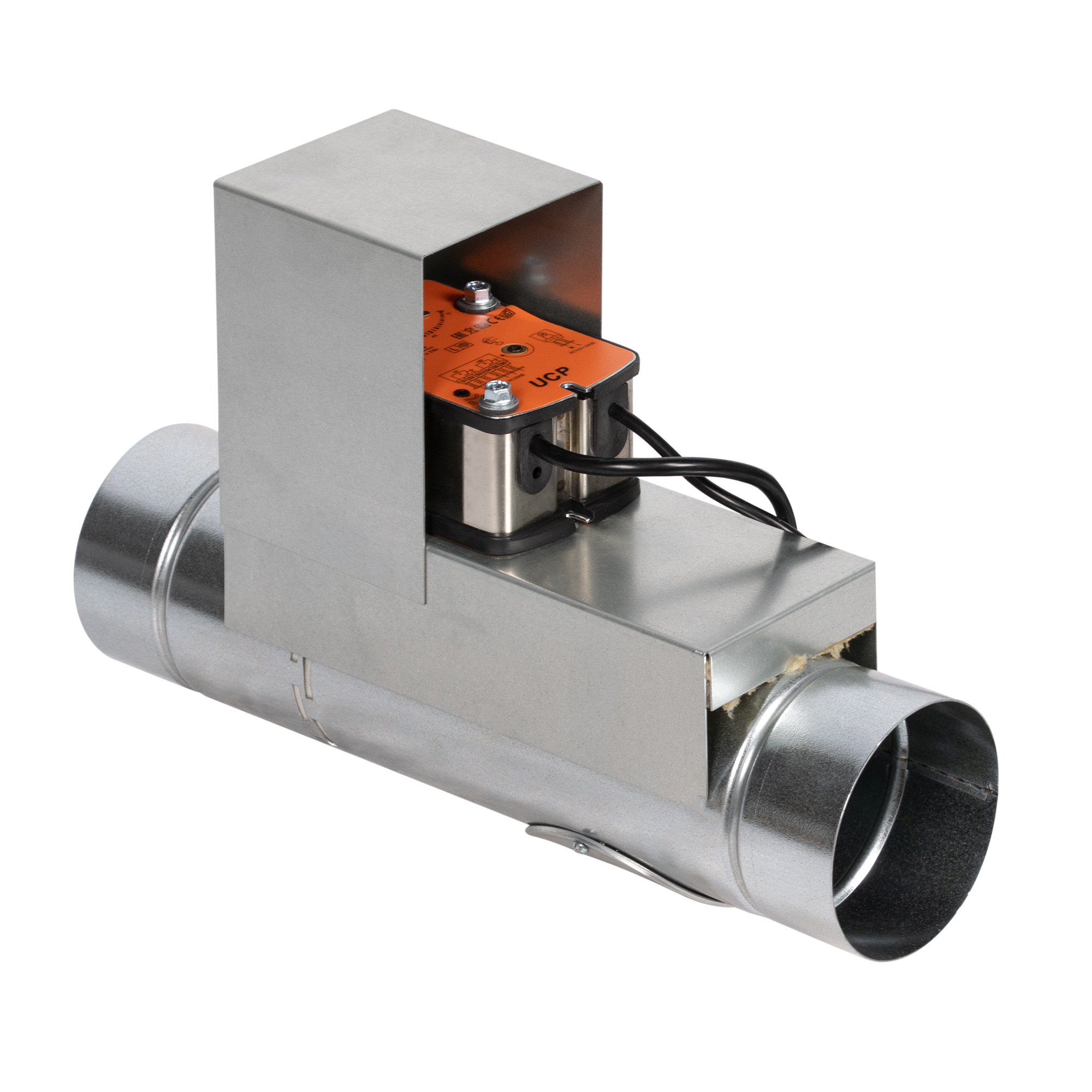 Клапан противопожарный SHUFT SHFDO-60-O-d125-MB24-0-0-Kl-0